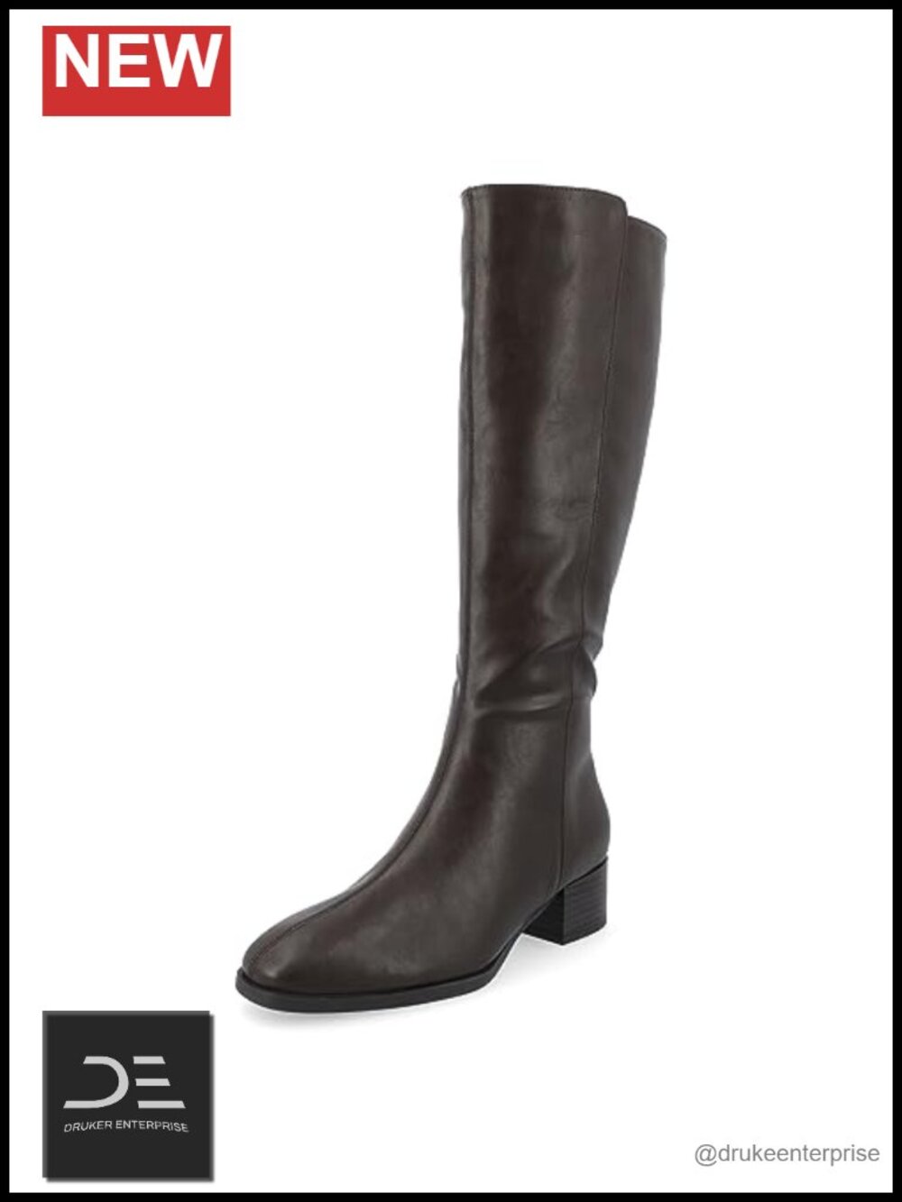 Extra Wide Calf Knee High Boots Faux Leather
